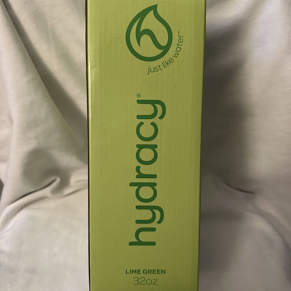 Hydracy Fruit Infuser Water bottle 32 oz. Aqua Green Sleeve Edition No Box!